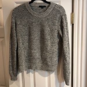 Gray marled sweater